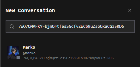 SolCord New Conversation